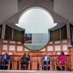 Panelist talk during a town hall meeting sponsored by Georgia Charter Schools Association and GeorgiaCAN at Ebenezer Baptist Church on Friday, Jan. 13, 2017, in Atlanta. (Branden Camp/AP Images for Georgia Charter Schools Association)