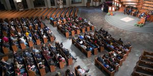 Panelist talk during a town hall meeting sponsored by Georgia Charter Schools Association and GeorgiaCAN at Ebenezer Baptist Church on Friday, Jan. 13, 2017, in Atlanta. (Branden Camp/AP Images for Georgia Charter Schools Association)