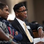 People listen to panelist talk during a town hall meeting sponsored by Georgia Charter Schools Association and GeorgiaCAN at Ebenezer Baptist Church on Friday, Jan. 13, 2017, in Atlanta. (Branden Camp/AP Images for Georgia Charter Schools Association)