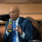 Kevin Chavous, national education expert, talks during a town hall meeting sponsored by Georgia Charter Schools Association and GeorgiaCAN at Ebenezer Baptist Church on Friday, Jan. 13, 2017, in Atlanta. (Branden Camp/AP Images for Georgia Charter Schools Association)